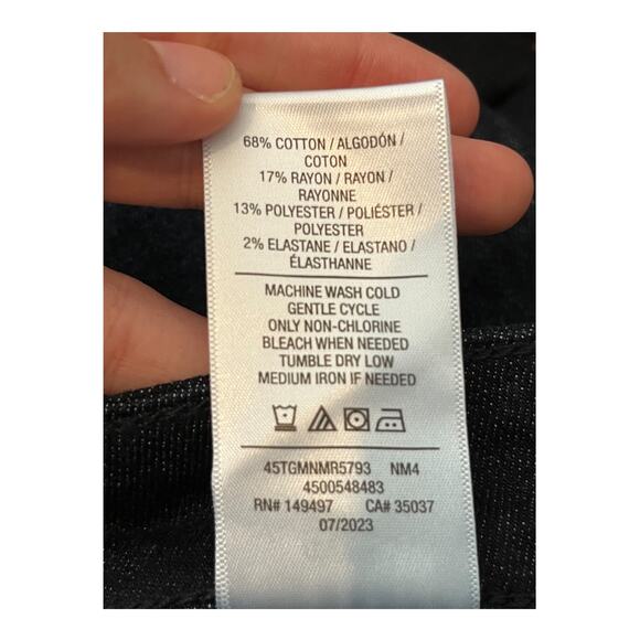 Joe's Jeans High rise wide leg dark blue size 26 - Picture 5 of 6